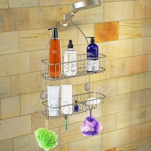 Simple Houseware Bathroom Hanging Shower Head Caddy Organizer - Image 5