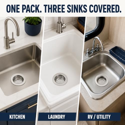 Helect 3-Pack Kitchen Sink Strainer - Image 6