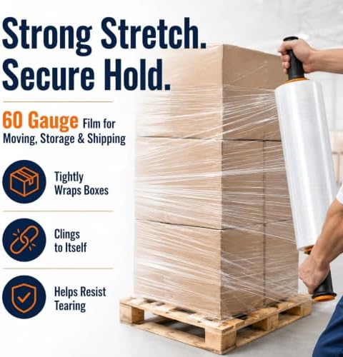 Plastic Wrap for Moving, 2 Pack 15 in x 1000 ft Shrink Wrap - Image 3