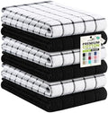 Kitinjoy Premium Kitchen Towels, Large 100% Cotton Terry 390 GSM Kitchen Hand by Kitinjoy