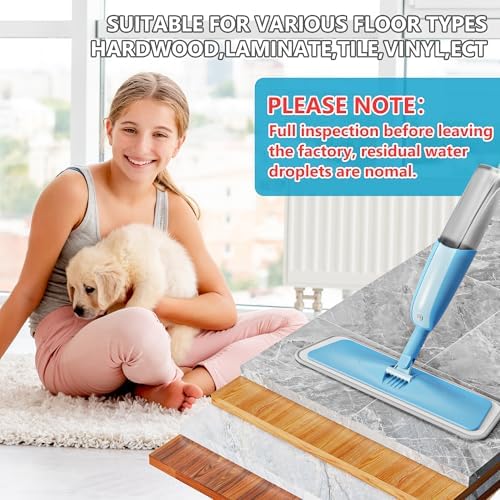 Spray Wet Mops for Floor Cleaning: Hardwood Floor Mop Refillable Dust Mop - Image 6