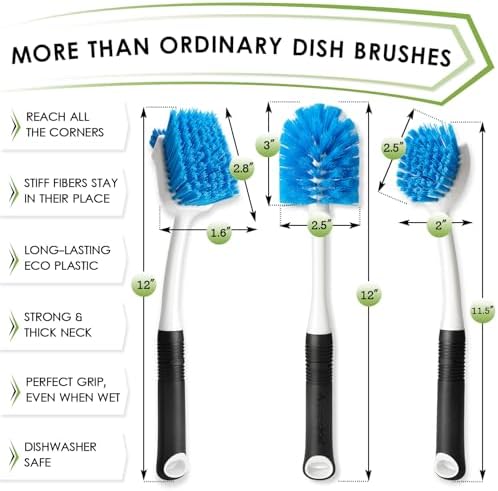 MOSOLAN Dish Brush Set of 3 - Image 2