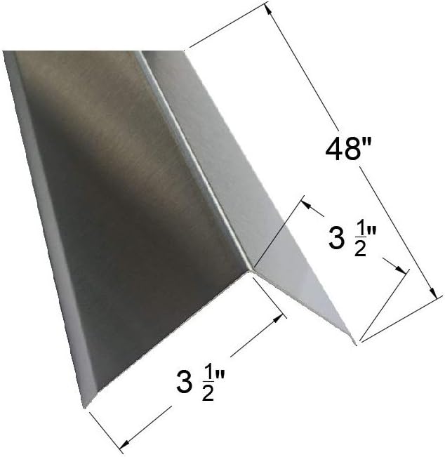 Brushed 304 Stainless Steel Corner Guards, 48" Wall Protectors, 20ga & 16ga, Available in 1/2" to 4", Multi-Pack Options (1, 2, 5, or 10) (2, 3 1/2 x 3 1/2, 20ga, with Hug Edges)