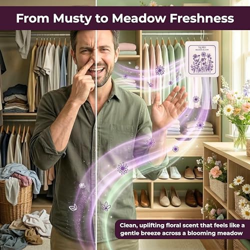 Meadow Bloom - Scented Sachets for Drawer and Closet Freshener - Pack of 3 - - Image 7