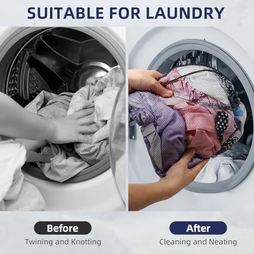 10/20/40/60/100PCS Mesh Drawstring Bag Durable Delicate Mesh Laundry Bag - Image 4