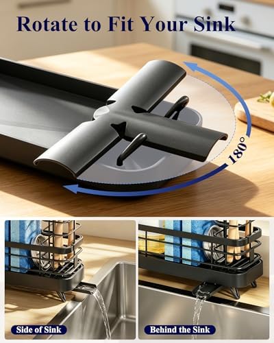 Kitsure Sponge Holder for Kitchen Sink, 7.9" x 3.5" x 6.0" - Image 3