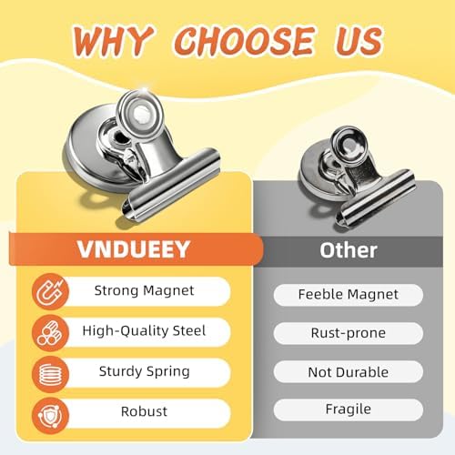 VNDUEEY 140 Pack Fridge Magnets Refrigerator Magnets, Strong Magnetic Clips - Image 6