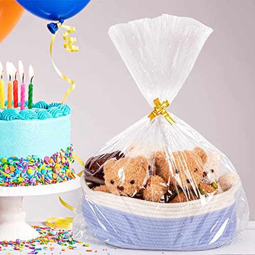Labeol 50pcs Cellophane Bags 3 Sizes Cellophane Wrap - Image 3