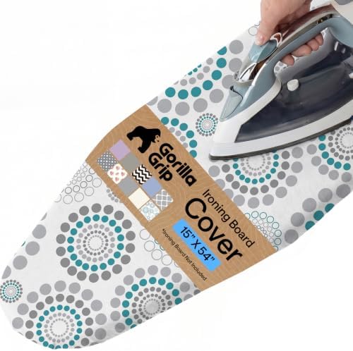 GORILLA GRIP Padded Ironing Board Cover, 15x54 Spiral by Unknown