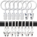 LLPJS 100 Pack Curtain Rings by LLPJSCurtainRingsClipHooks