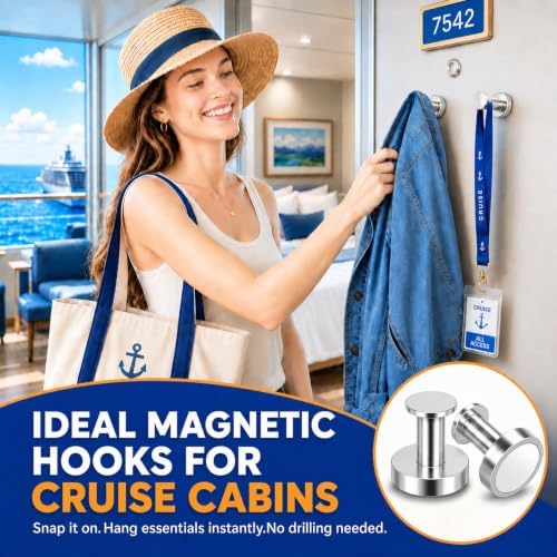 Grtard 10 PCS Strong Magnet Hooks Heavy Duty, 150 lb Magnetic Hooks - Image 2
