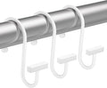 Bathway Shower Curtain Hooks, Shower Curtain Rings Rust Proof, T-Bar Design by Bathway