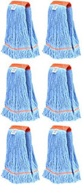 Nine Forty 6-Pack Industrial and Commercial-Grade Looped End Wet Mop Head Refill by NineForty
