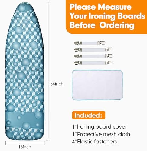 Ironing Board Cover and Pad, 15x54 Standard Size, Scorch Resistant - Image 6