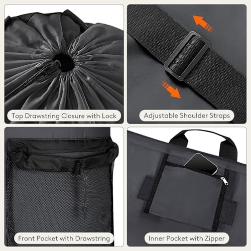 Lifewit Laundry Bag Backpack Travel - Image 4