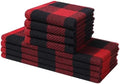 Mordimy 8 Pack Kitchen Towels and Dishcloths Set by Mordimy