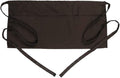 BOHARERS Waist Apron with 3 Pockets - Black Waitress Waiter Server Short Aprons