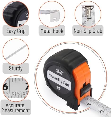 Mr. Pen- Retractable Tape Measure 25 ft, 2 Pack, Easy Read - Image 4