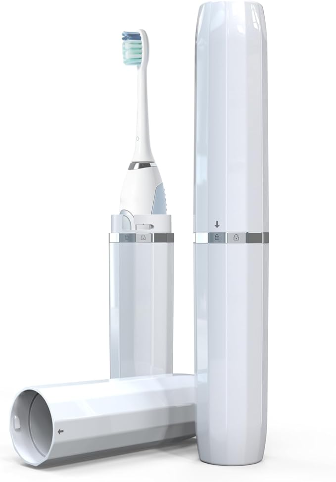 Long Ventilated Electric Toothbrush Travel Case, Portable Holder, Fits Most by Unknown