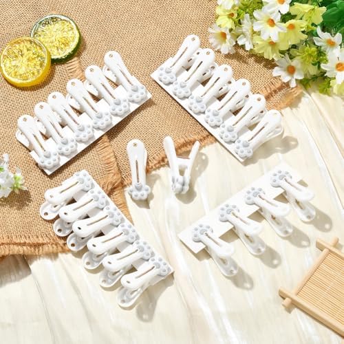 24Pcs Paw Print Plastic Clothespins - Image 2
