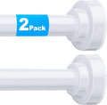 TEECK 2 Pack Shower Curtain Rod, 32-80 inch Adjustable Spring Tension Curtain by HOME