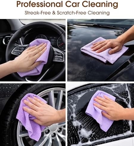 Microfiber Cleaning Cloth Roll, 100 Pack, 12 x 12 Inch Tear Away Reusable Paper - Image 2