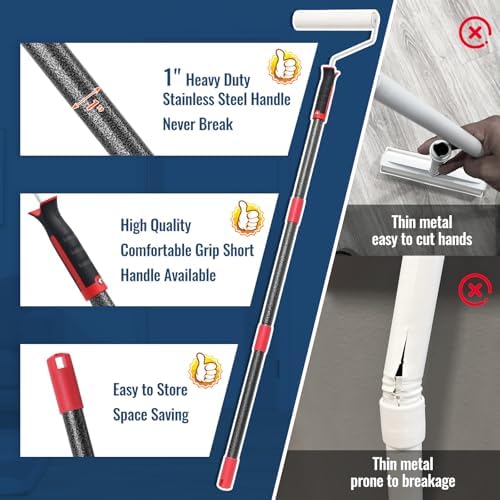 Lint Rollers for Pet Hair Extra Sticky, 9.45" Wide Large Lint Roller, 240 - Image 2