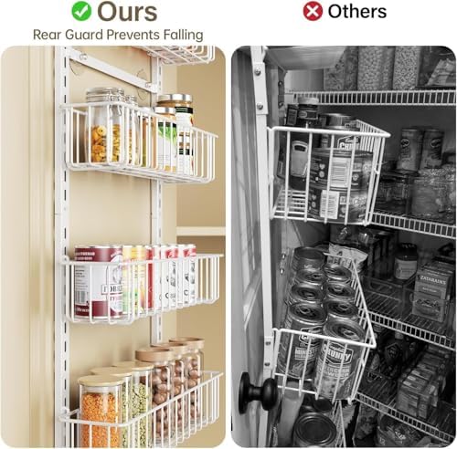 Delamu Adjustable Cabinet Door Organizer, 8-Tier Hanging Spice Rack Organizer - Image 3