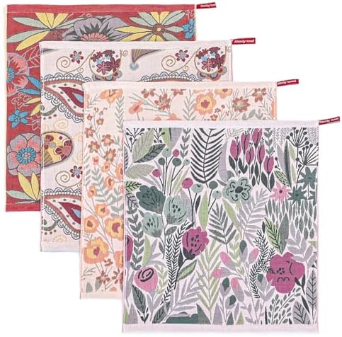 Decorative Cotton Fall Kitchen Towels Set of 4 16"X15" Blossom by STASOPTK