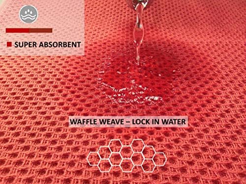 Kitchen Towels 100% Cotton Waffle Weave Dish Towel - Image 3