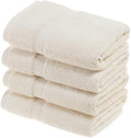 SUPERIOR Egyptian Cotton Plush & Absorbent, Hand Towel Set of 4, Cream | Quick by SUPERIOR