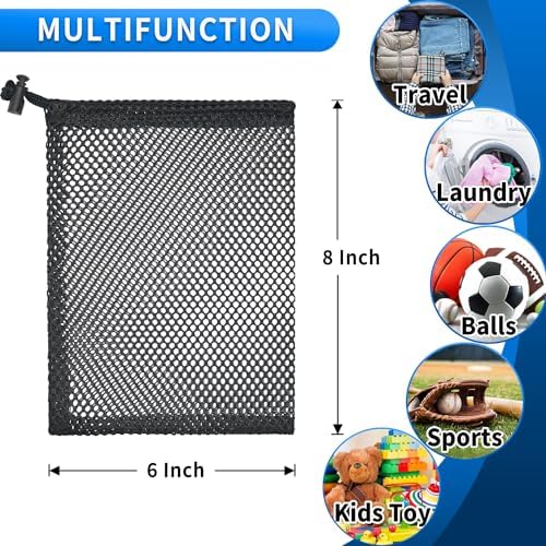 10 Pcs Mesh Drawstring Bag 6" x 8" - Image 5