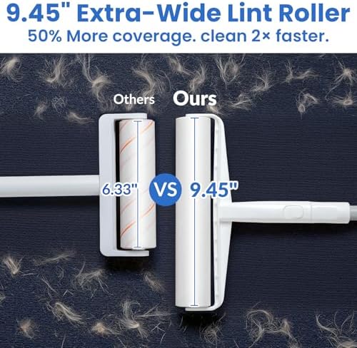 9.45" Large Lint Roller for Floors Carpet Furniture Bed Couches Rug - Image 4