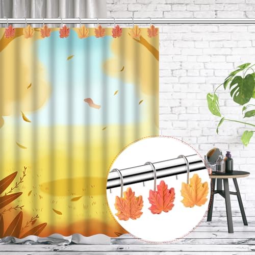 Maple Leaf Shower Curtain Hooks - Image 3