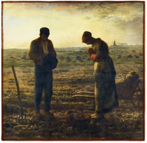 Large Microfiber Cleaning Cloths – Classic Art “The Angelus” Design, Premium - Image 3