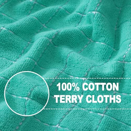 Homaxy 100% Cotton Terry Kitchen Towels, 8 Pack - Image 2