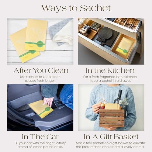 Lemon Poundcake Scented Sachets Pack of 3, Everyday - Image 5