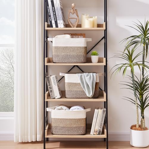OIAHOMY Cotton Rope Storage Baskets - Image 2