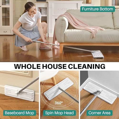 JOYMOOP Flat Mop and Bucket System, Microfiber Mop - Image 4