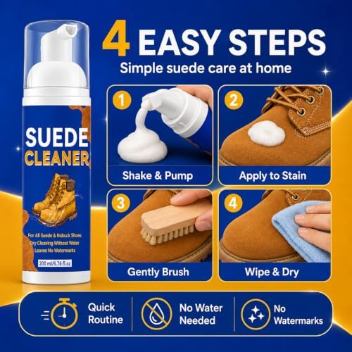 Suede Shoe Cleaner, Suede Cleaner Removes Dirt and Stains - Image 6