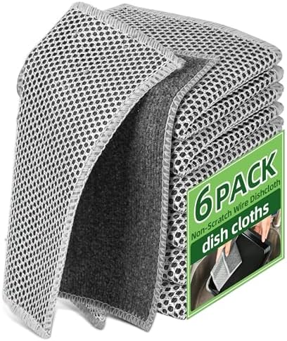 Stainless Steel Scrubber and Cleaning Rags by Senlleo