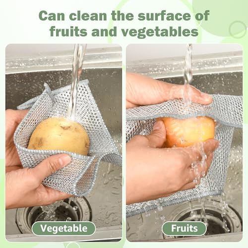 12Pcs Non Scratch Wire Dish Cloth, Steel Mesh Dishcloths, Scrub Cloths - Image 3