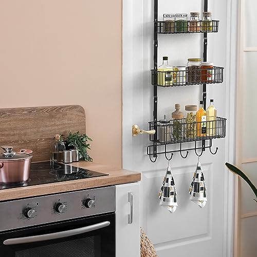 YBING Over The Door Organizer, 3 Tier Back Door Hanger Baskets - Image 2