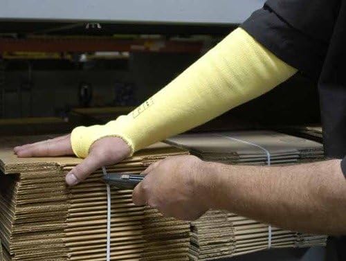 G & F PRODUCTS 100% Kevlar fiber by DuPont Cut Resistant Knit Sleeve, Sold by 6-piece pack