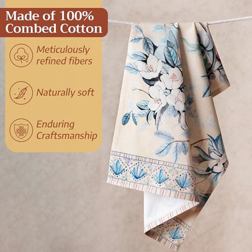 Maison d' Hermine Kitchen Towels Set of 3 100% Combed Cotton 27.50"x20" - Image 4
