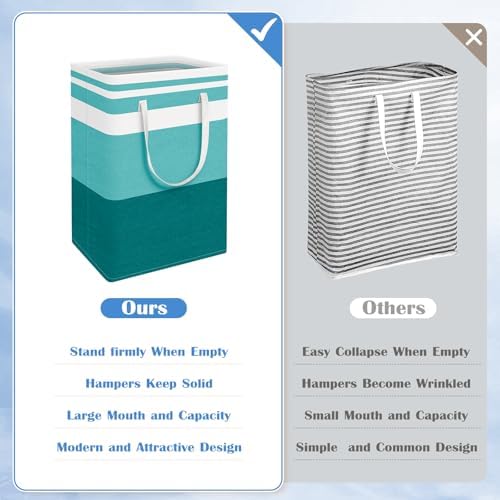 BlissTotes 3-Pack Laundry Basket, Collapsible Laundry Hamper - Image 3