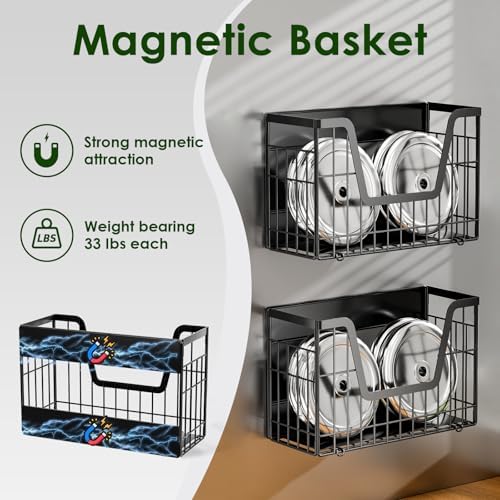 Magnetic Shelf for Fridge, Fruit Basket Magnet Shelves - Image 2
