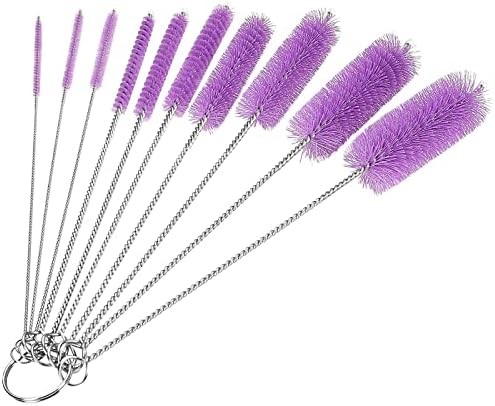 CiaraQ Bottle Cleaning Brushes, 8 Inch Nylon Tube Brush Set by CiaraQ