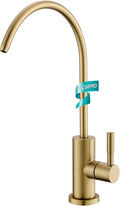 Water Filter Faucet for RO System, Non-Air Gap, 360 Swivel, Fits 1/4 & 3/8 RO by KICIMPRO