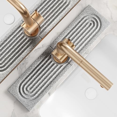 Stone Faucet Mat for Kitchen Sink, Food-Grade Diatomite Stone Drying Mat for by eormoe